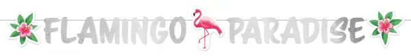 Flamingo Paradise Paper Sign 135 cm product photo