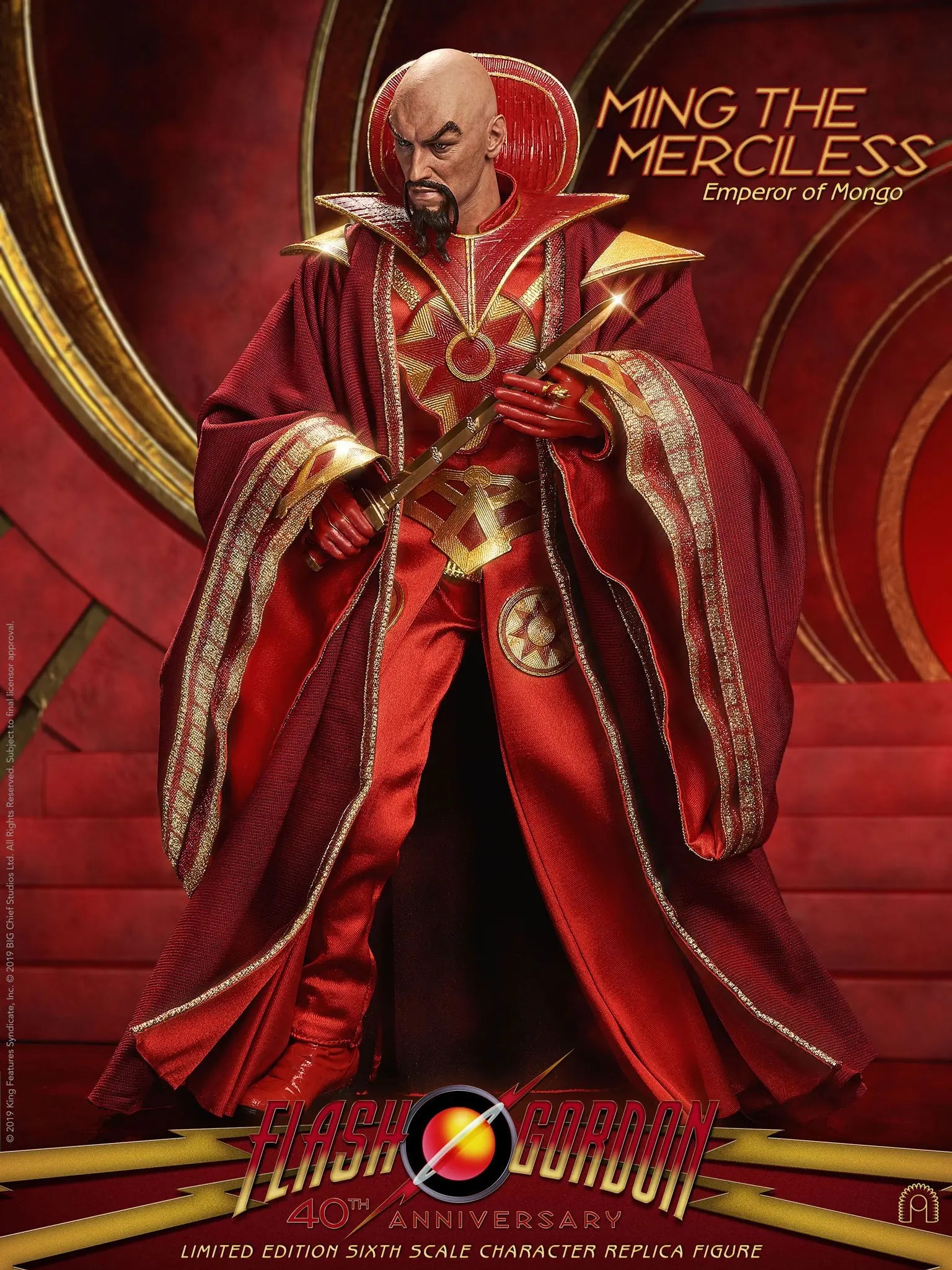 Flash Gordon Action Figure 1/6 Ming the Merciless Limited Edition 31 cm product photo