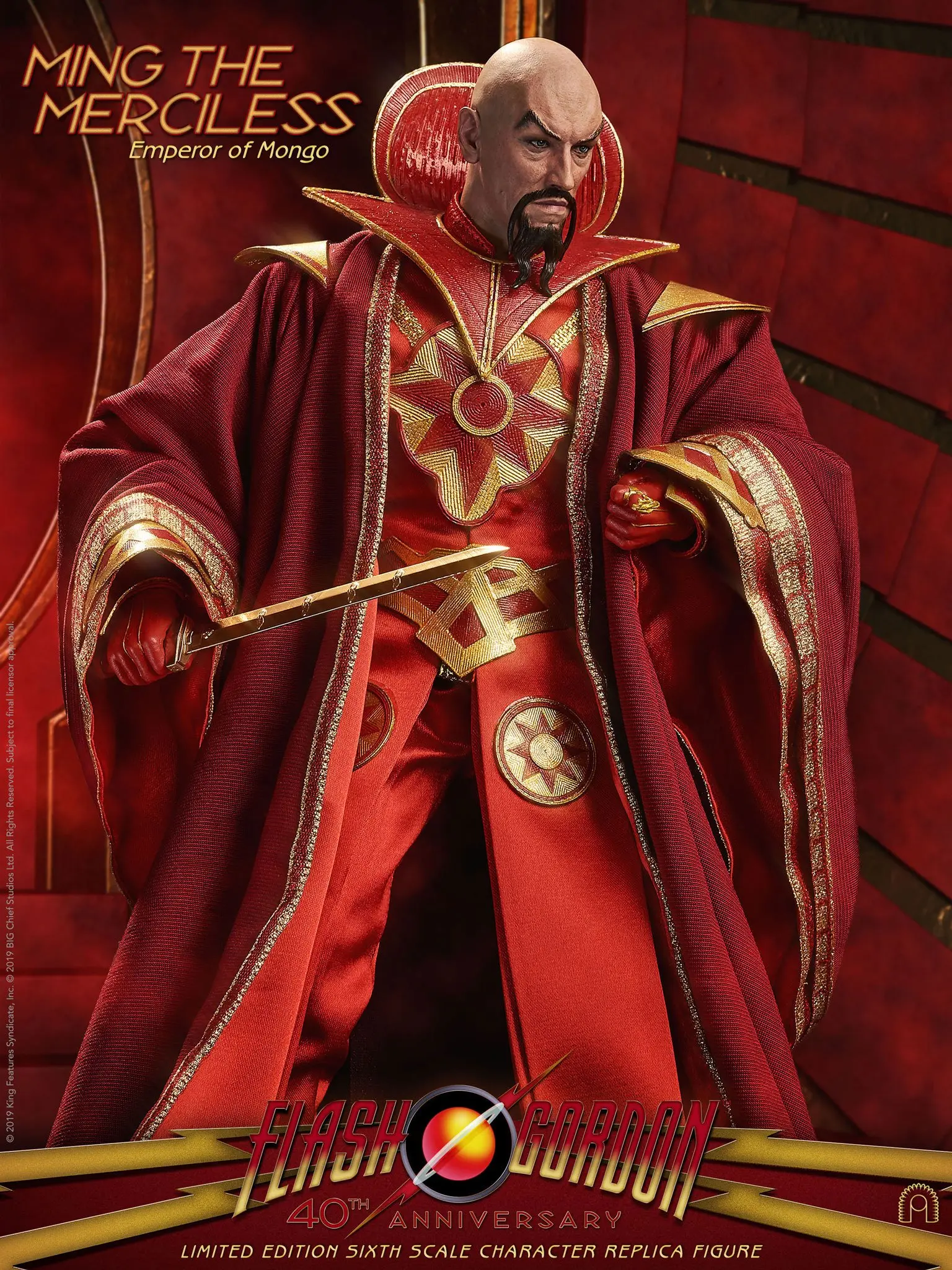 Flash Gordon Action Figure 1/6 Ming the Merciless Limited Edition 31 cm product photo