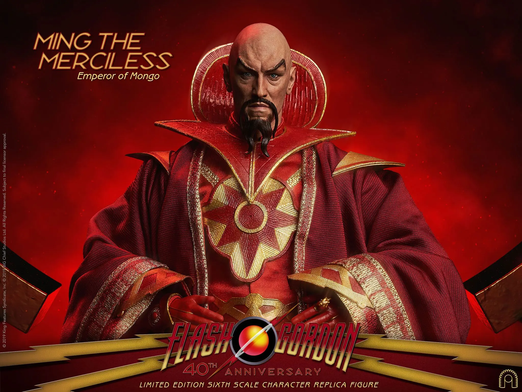 Flash Gordon Action Figure 1/6 Ming the Merciless Limited Edition 31 cm product photo