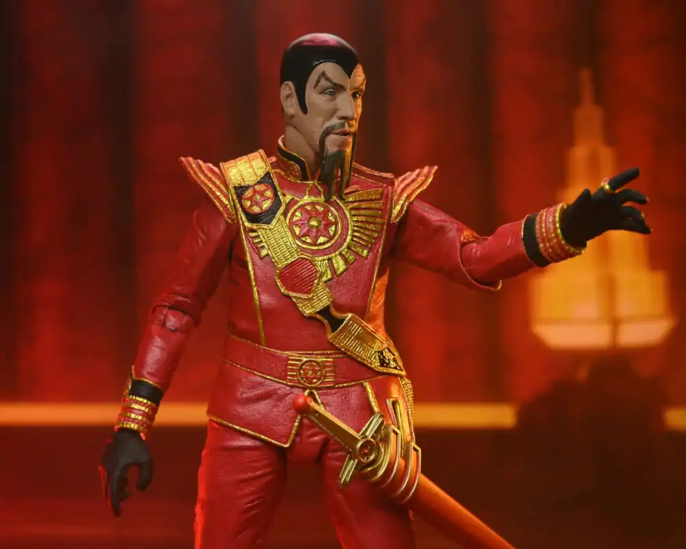 Flash Gordon (1980) Action Figure Ultimate Ming (Red Military Outfit) 18 cm termékfotó