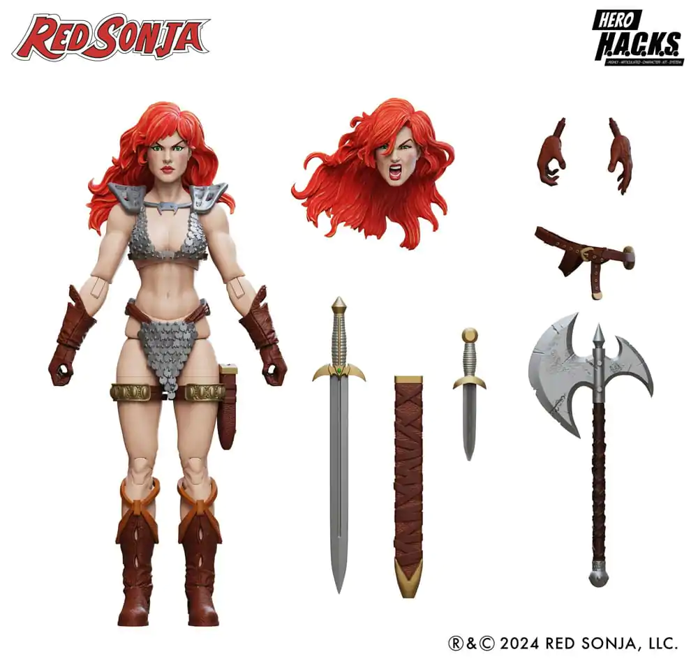 Flash Gordon Hero H.A.C.K.S. Action Figure Red Sonja termékfotó