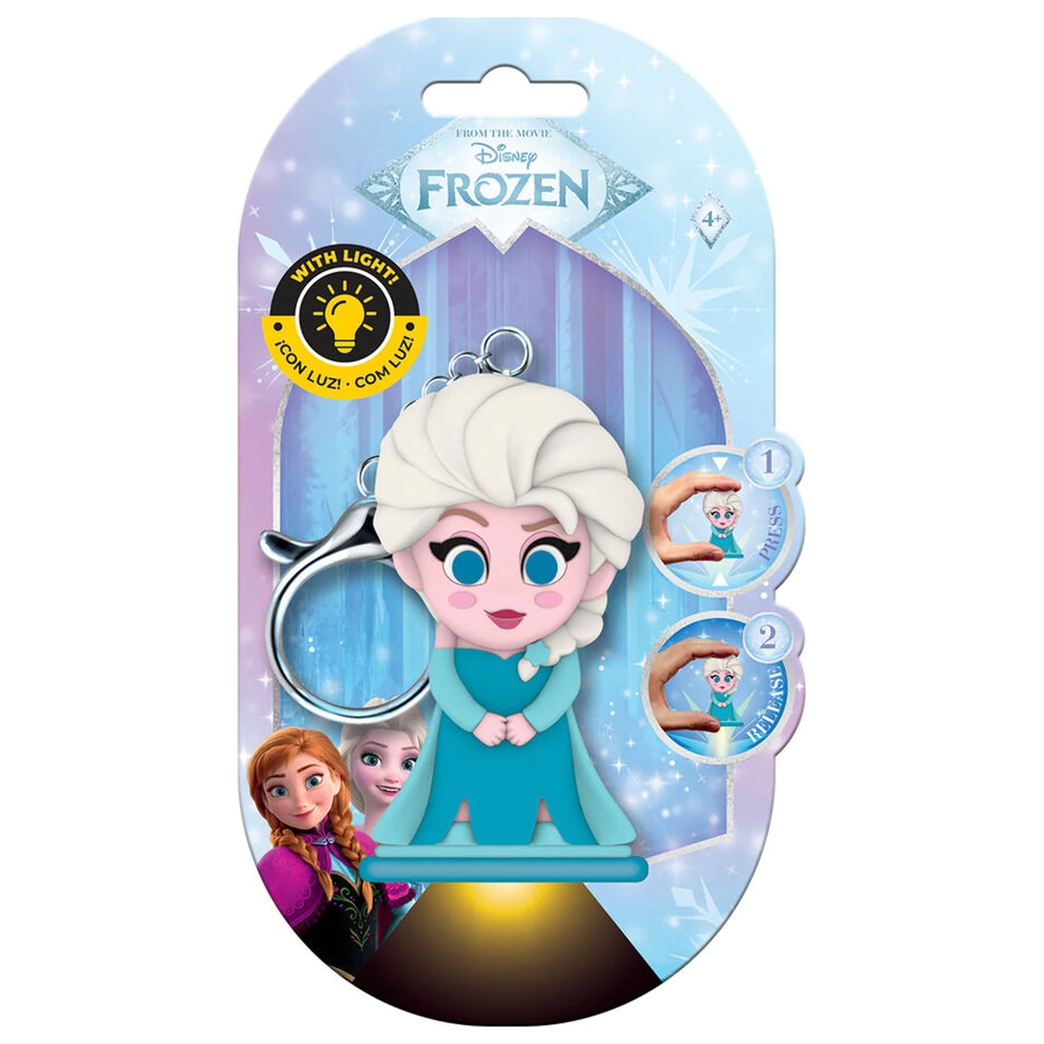 Flashies Disney Frozen Elsa 3D keychain with led flashlight product photo