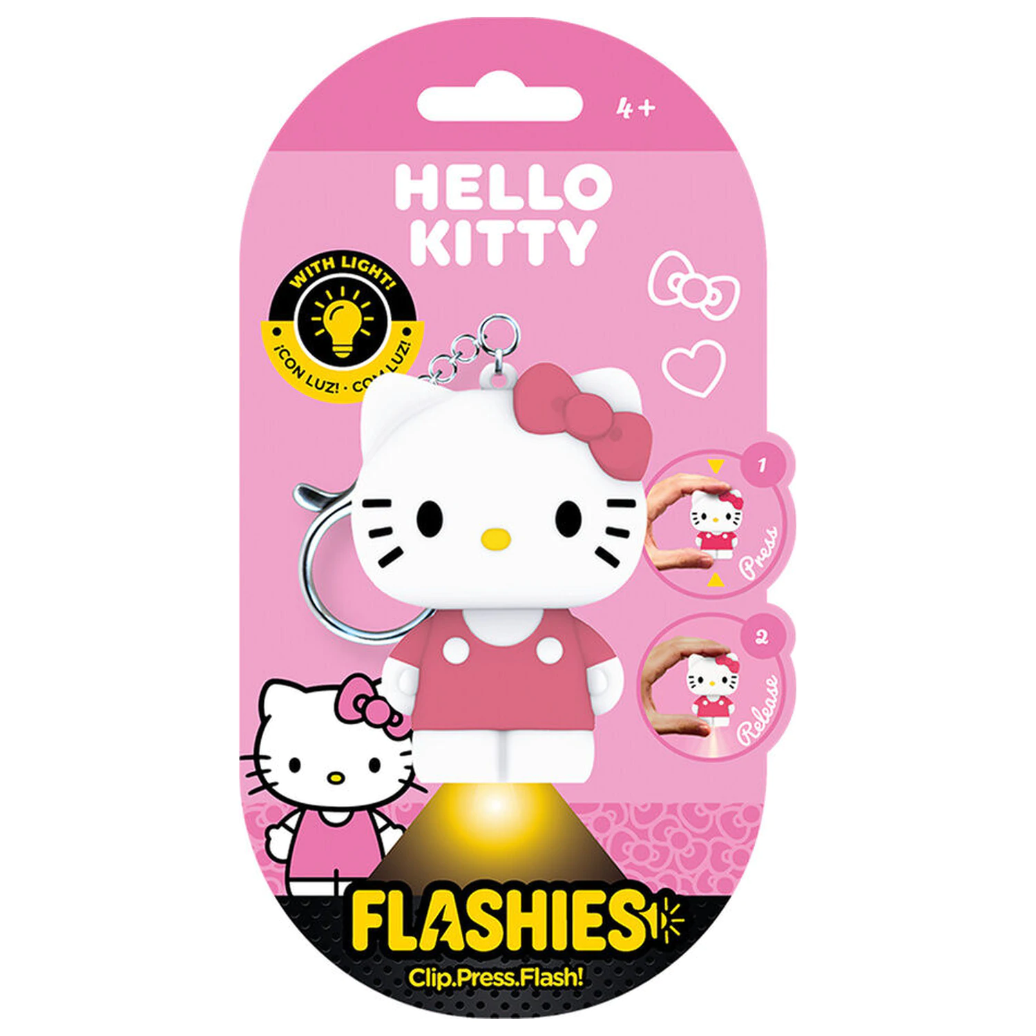 Flashies Hello Kitty 3D keychain with led flashlight product photo