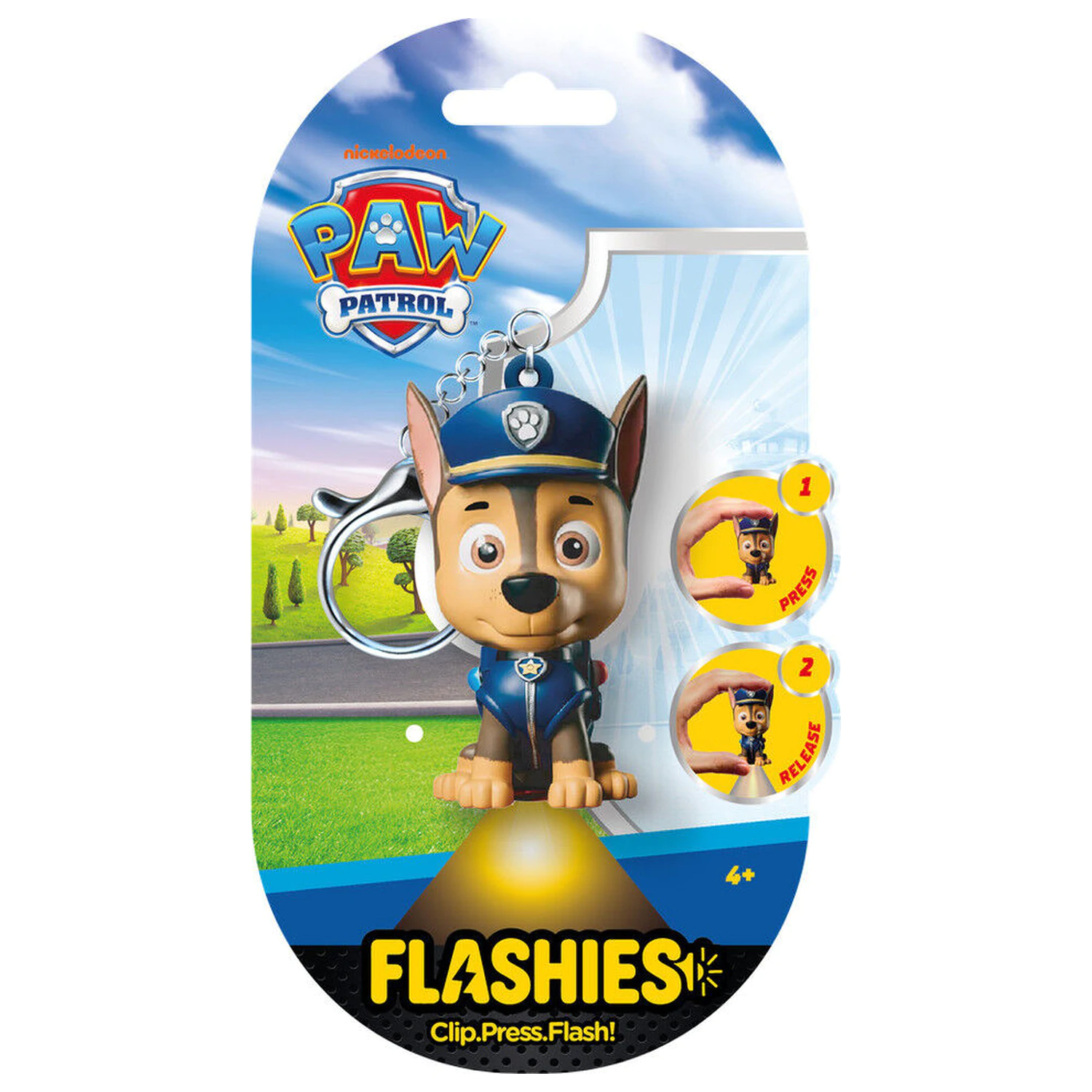 Flashies Paw Patrol Chase 3D keychain with led flashlight product photo