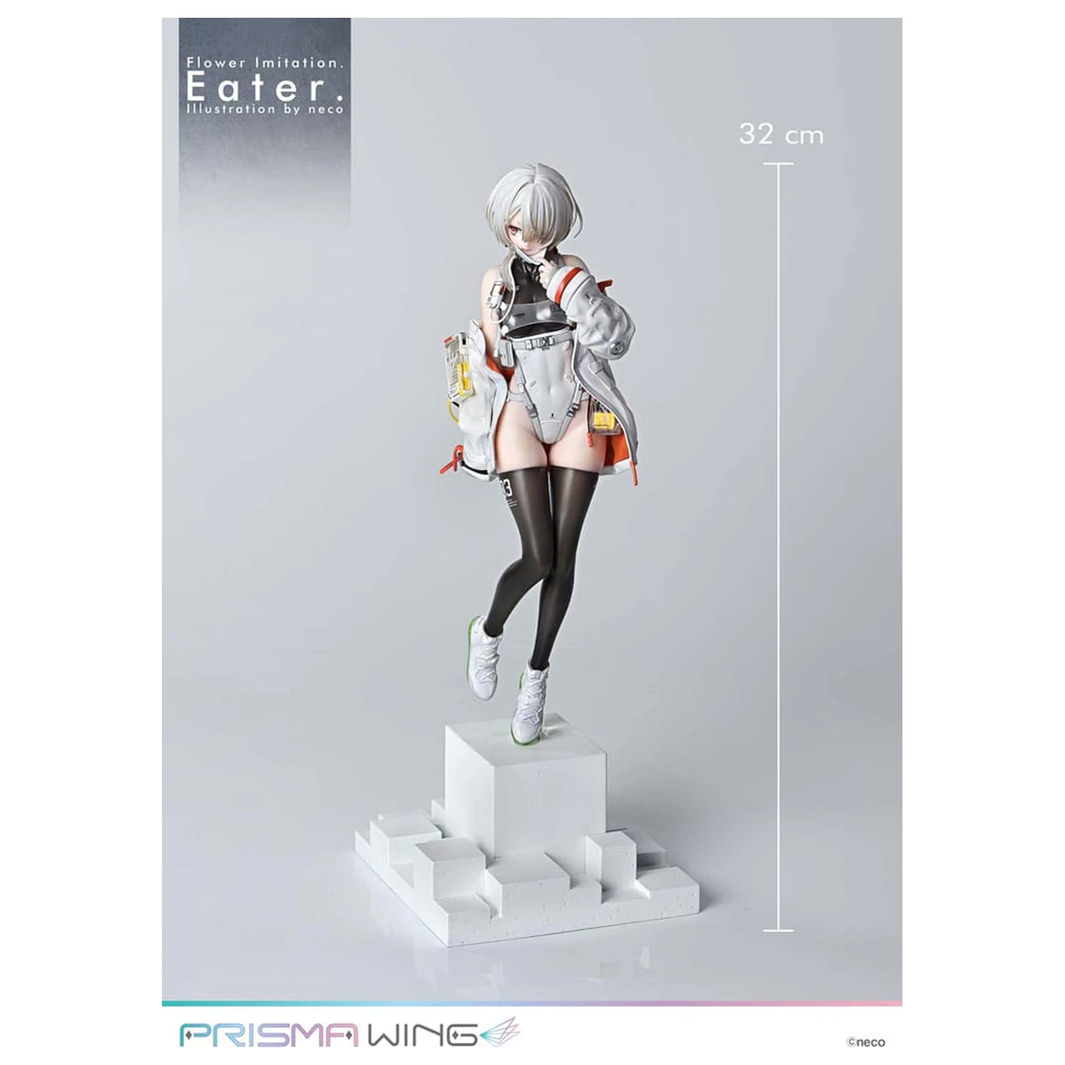 Flower Imitation Prisma Wing PVC Statue 1/7 Eater Illustration by neco 32 cm product photo