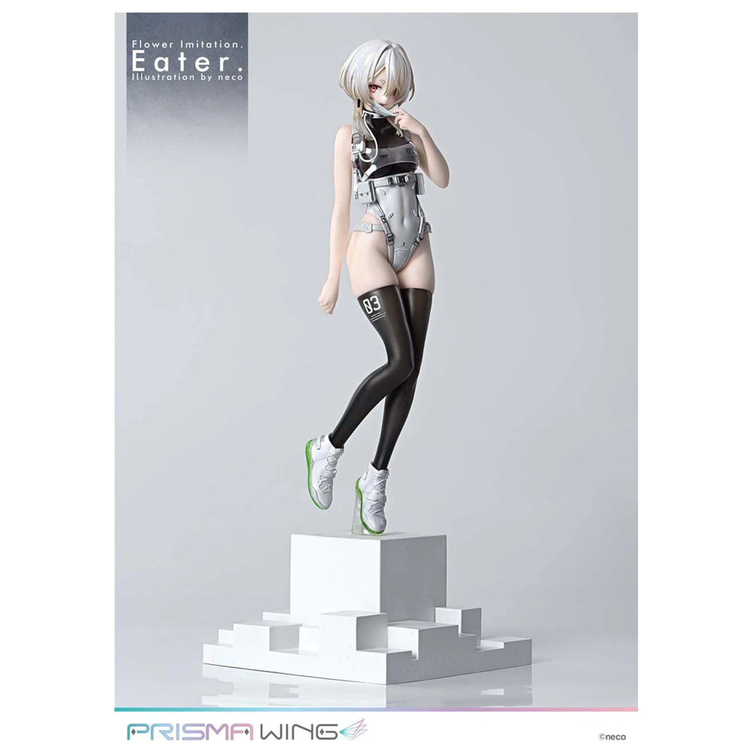 Flower Imitation Prisma Wing PVC Statue 1/7 Eater Illustration by neco 32 cm product photo