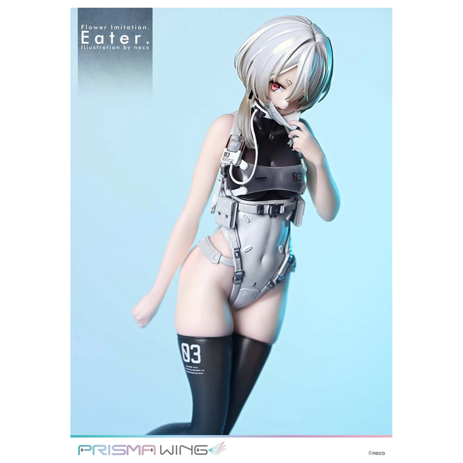 Flower Imitation Prisma Wing PVC Statue 1/7 Eater Illustration by neco 32 cm product photo