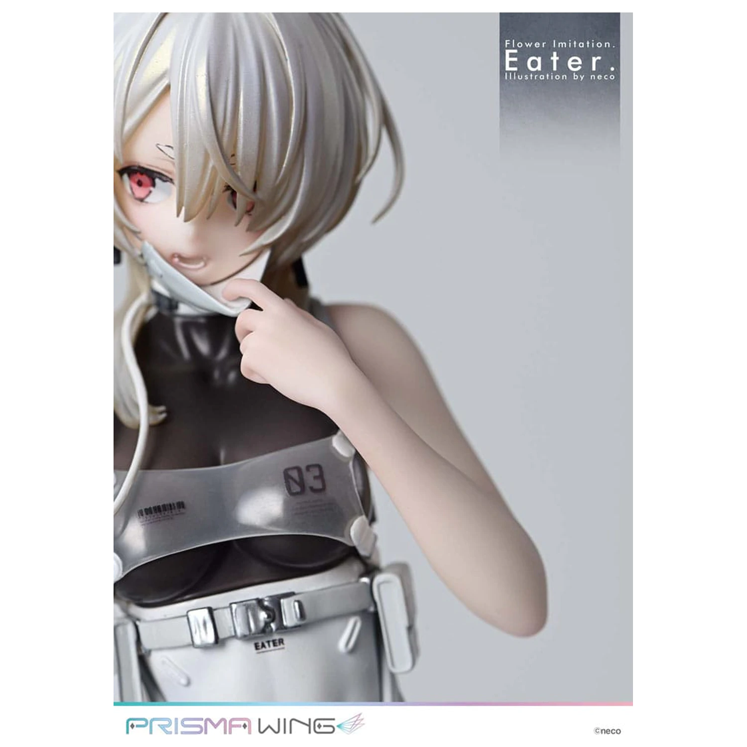 Flower Imitation Prisma Wing PVC Statue 1/7 Eater Illustration by neco 32 cm product photo
