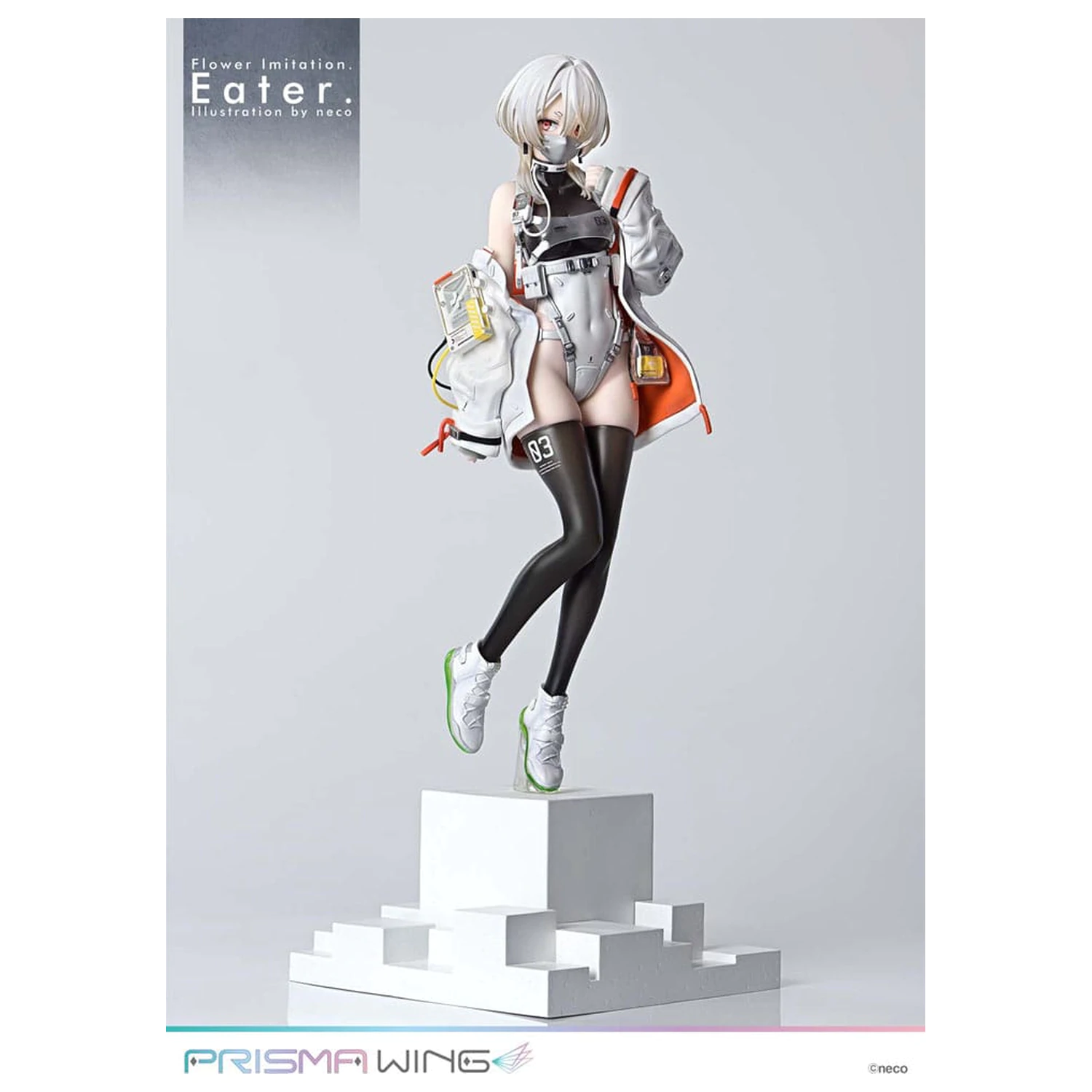 Flower Imitation Prisma Wing PVC Statue 1/7 Eater Illustration by neco 32 cm product photo