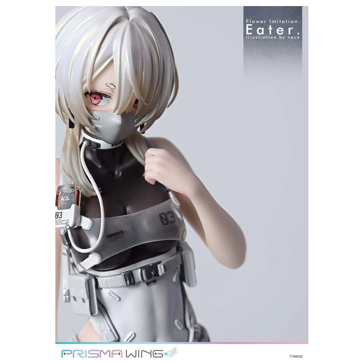 Flower Imitation Prisma Wing PVC Statue 1/7 Eater Illustration by neco 32 cm product photo