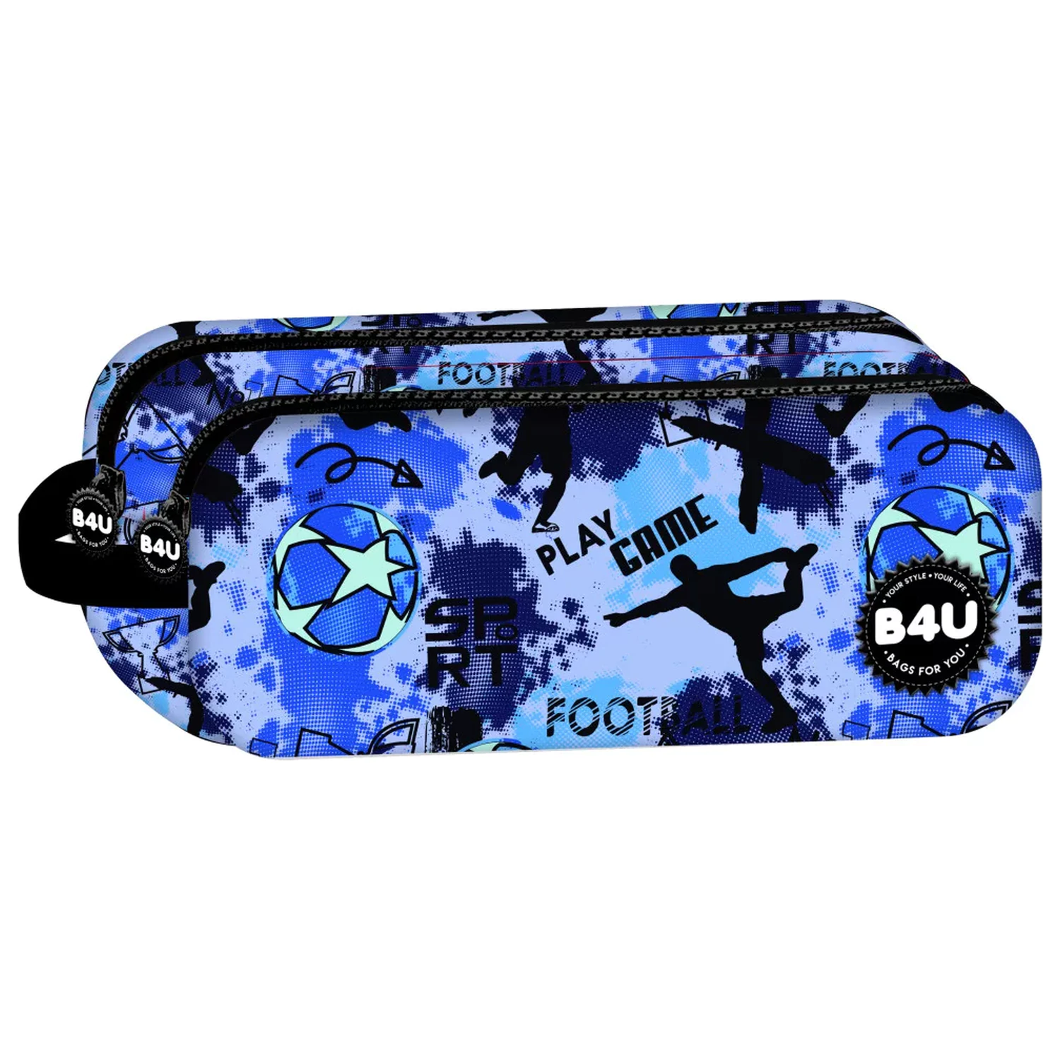 Football Be Winner 2-Compartment Pencil Case 21 cm product photo