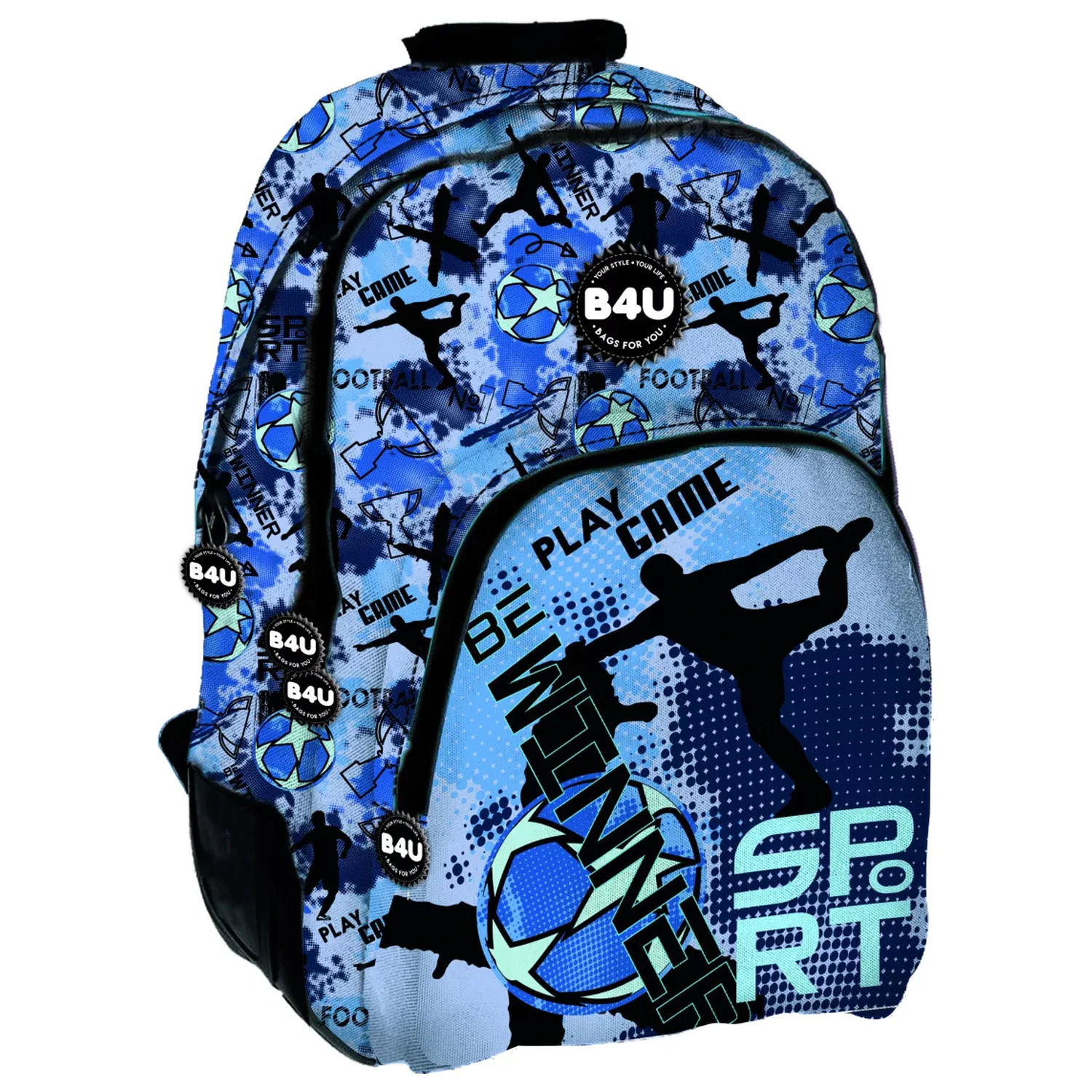 Soccer Be Winner school bag, bag 44 cm product photo