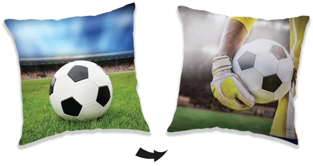 Football cushion, decorative pillow 40*40 cm product photo