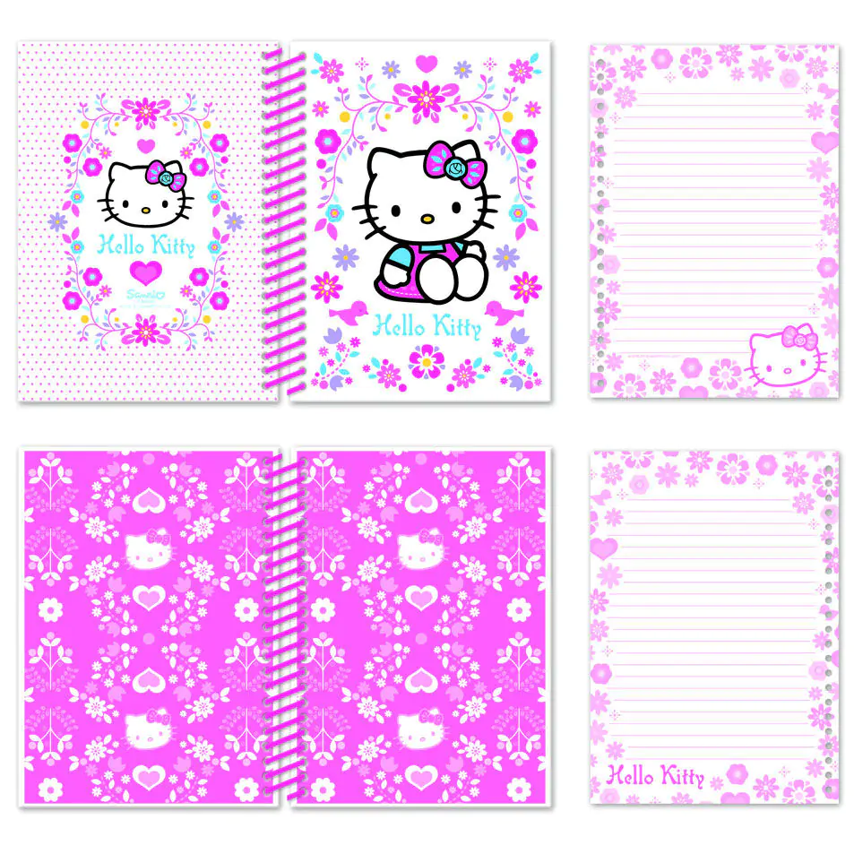 Folksy Hello Kitty A5 Notebook product photo