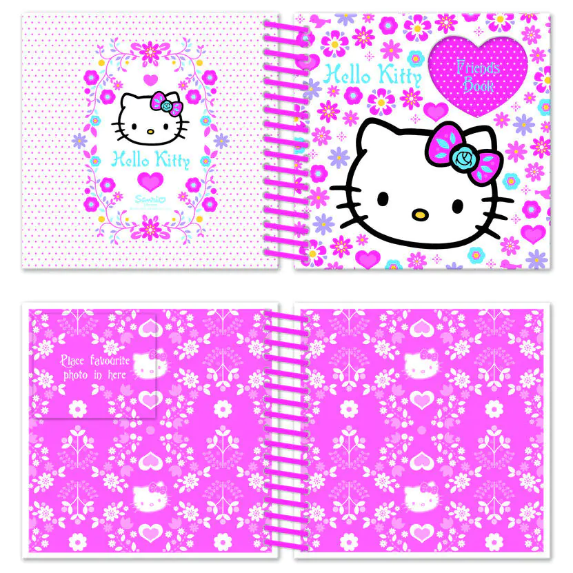 Folksy Hello Kitty friendship notebook product photo