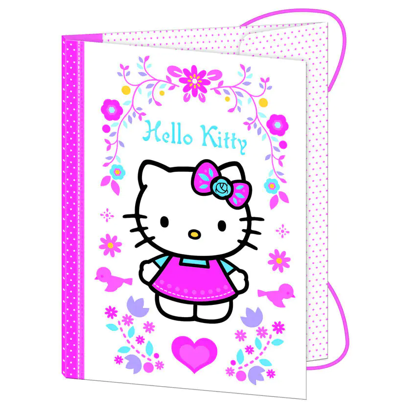 Folksy Hello Kitty Folder with Rubber Closure product photo