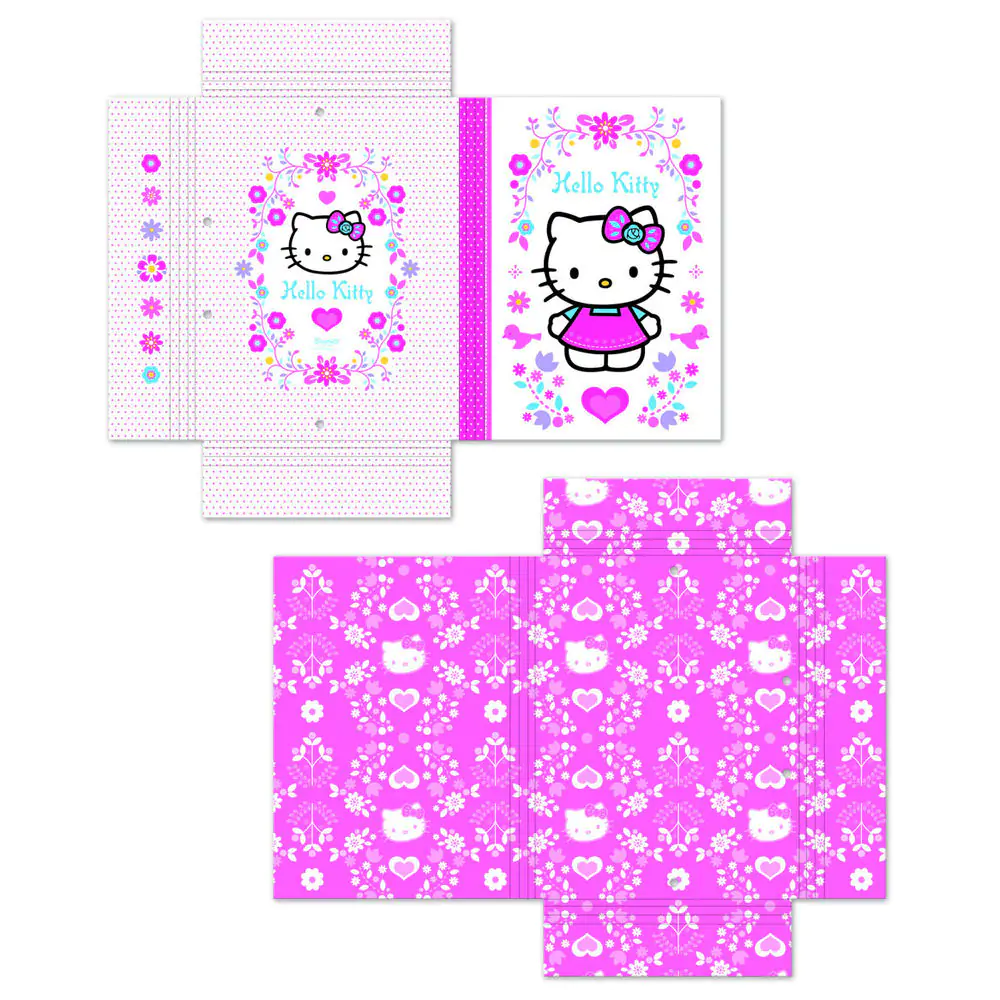 Folksy Hello Kitty Folder with Rubber Closure product photo