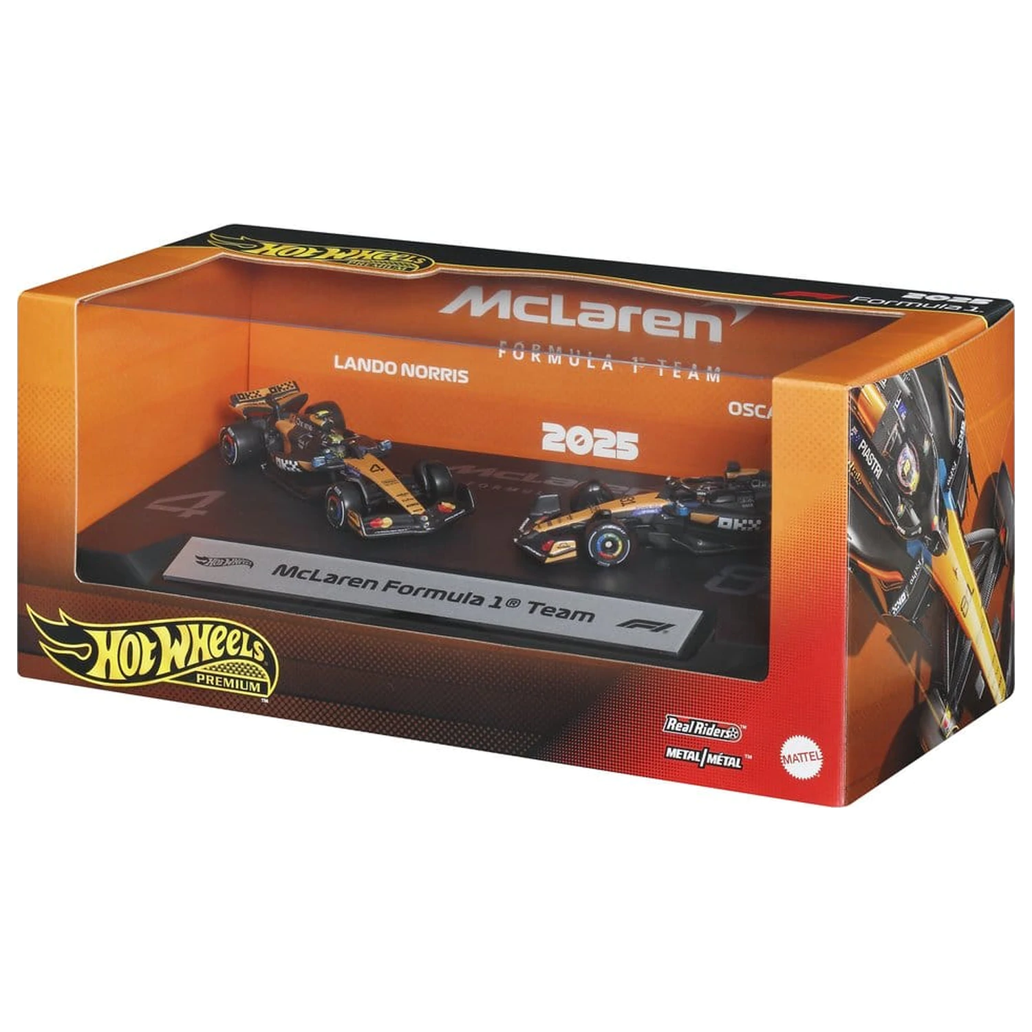 Formula 1 Hot Wheels Premium Die-Cast Vehicle 2-Pack 1:64 Team McLaren product photo