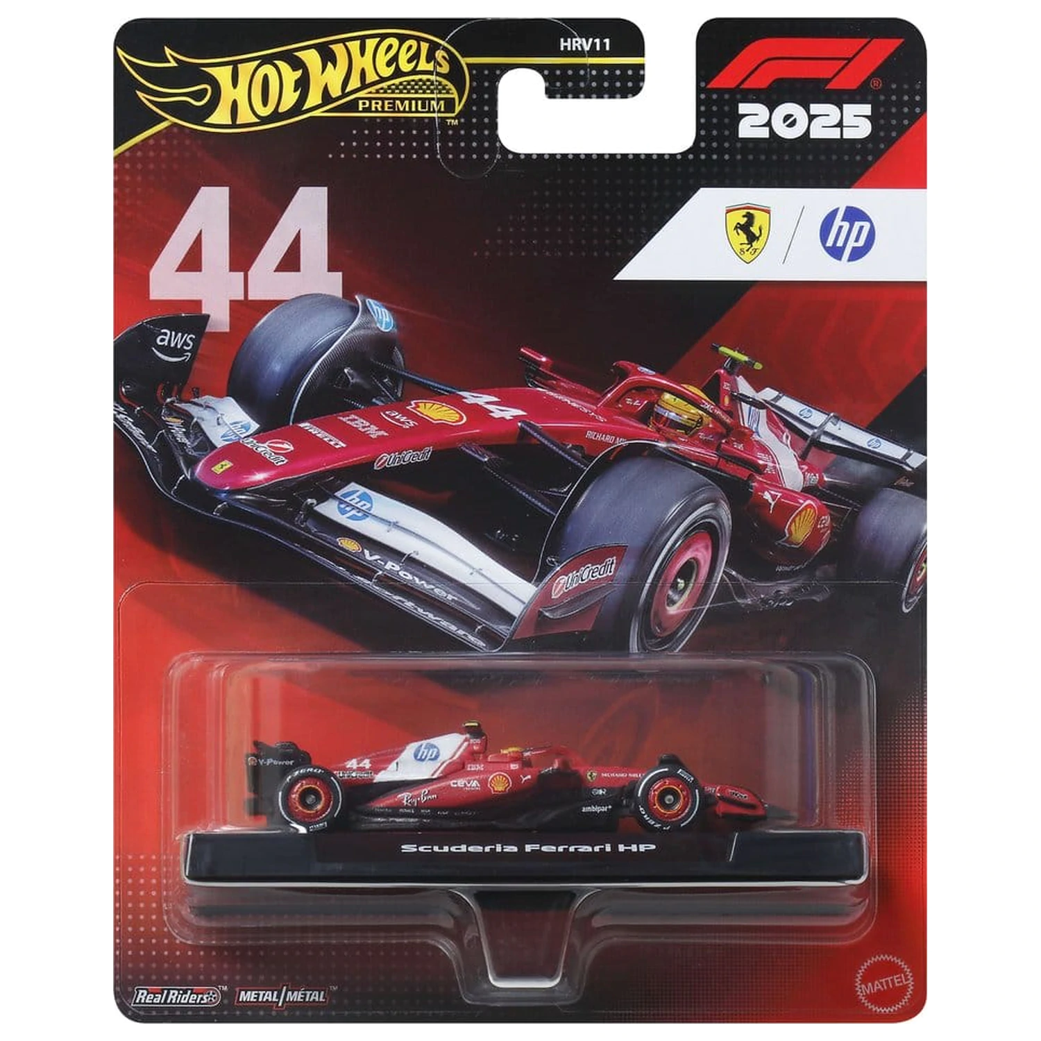 Formula 1 Hot Wheels Premium Die-Cast Vehicle 1/64 Team Ferrari product photo