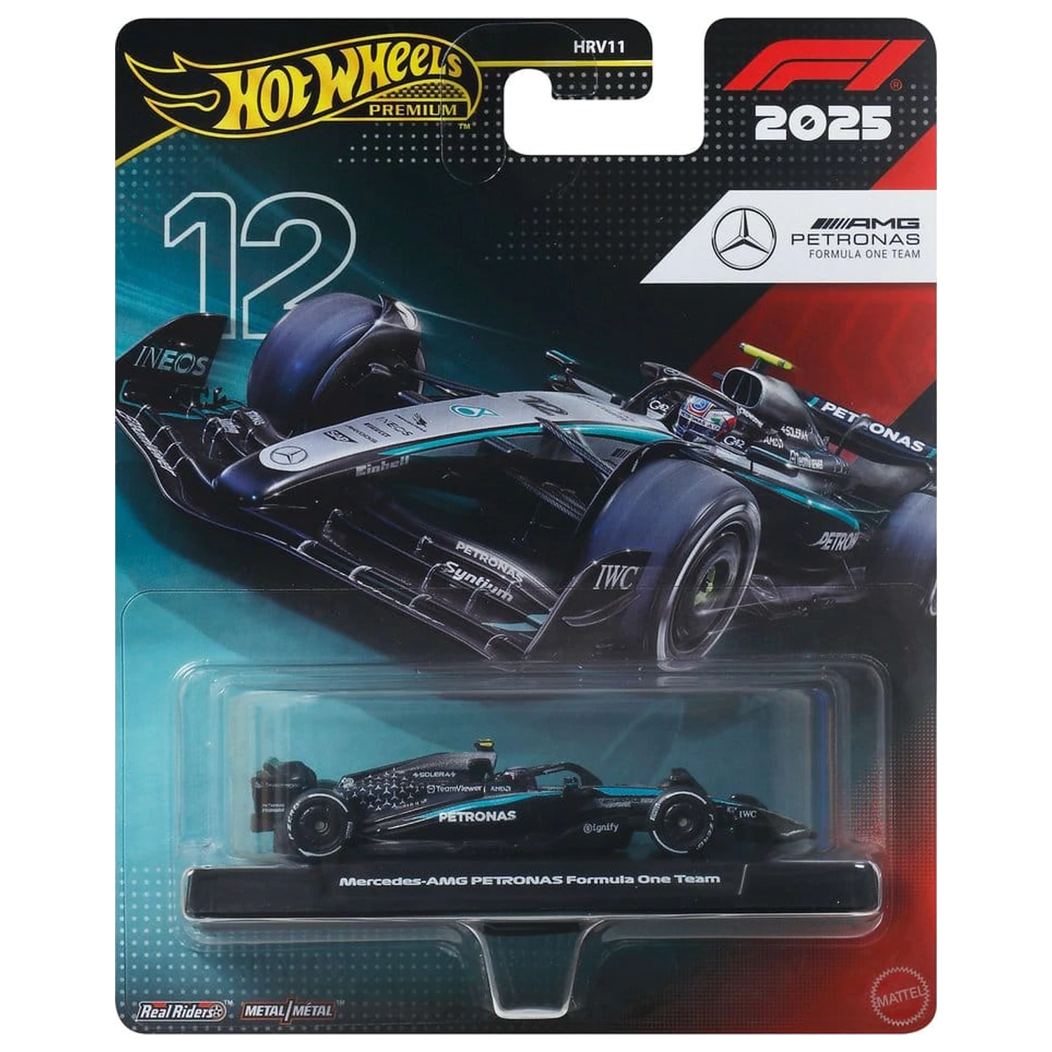 Formula 1 Hot Wheels Premium Die-Cast Vehicle 1/64 Team Mercedes Benz product photo