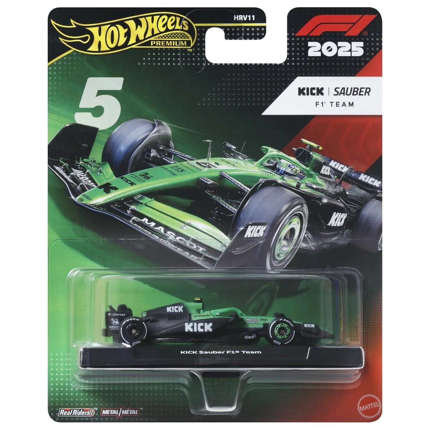 Formula 1 Hot Wheels Premium Die-Cast Vehicle 1:64 Team Sauber: Driver 2 product photo