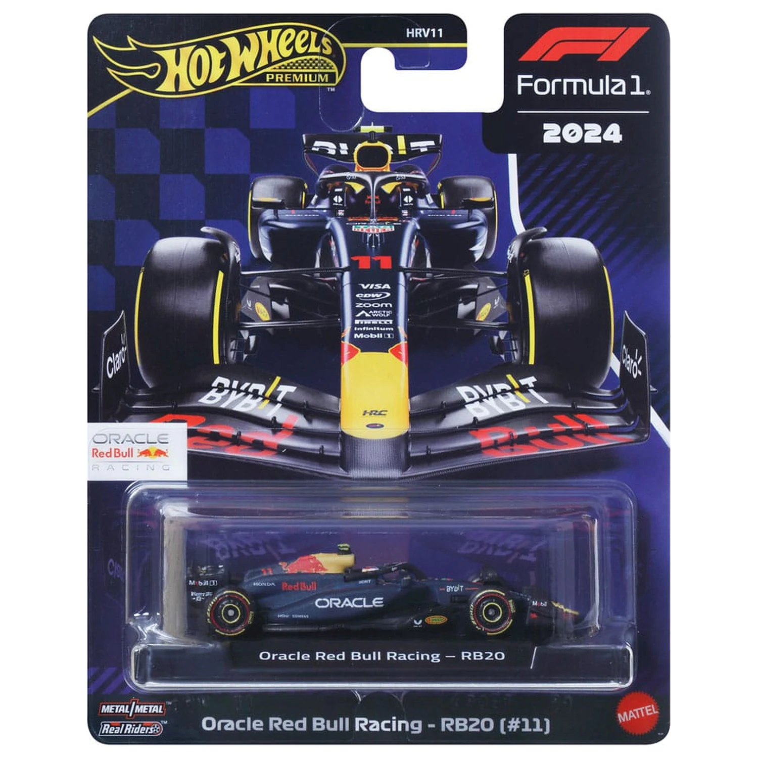 Formula 1 Hot Wheels Premium Diecast Vehicle 1/64 Oracle Red Bull Racing RB20 (#11) (Sergio Perez 2024) product photo