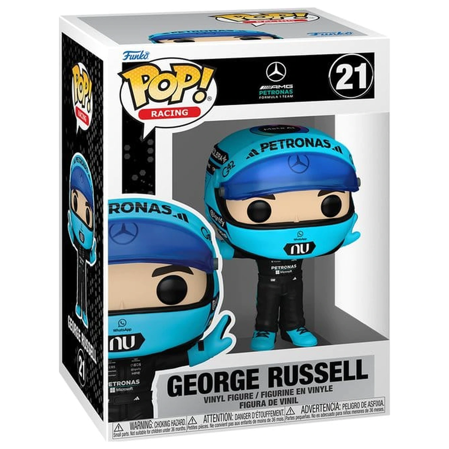 Formular 1 Funko POP! Racing Vinyl Figure Mercedes Benz - George Russell (T-Pose) 9 cm product photo