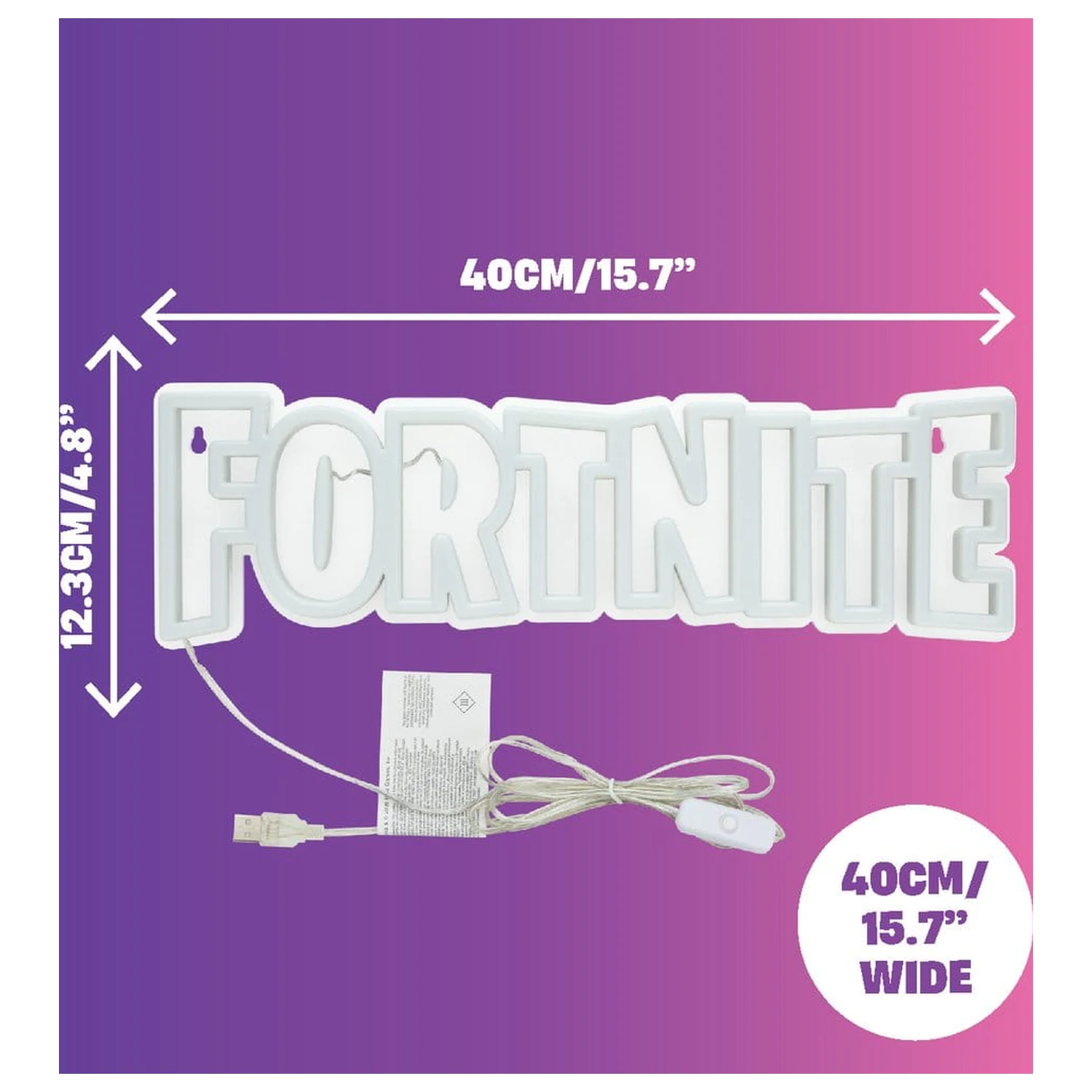 Fortnite Light Wall Mountable LED Neon 40 cm product photo