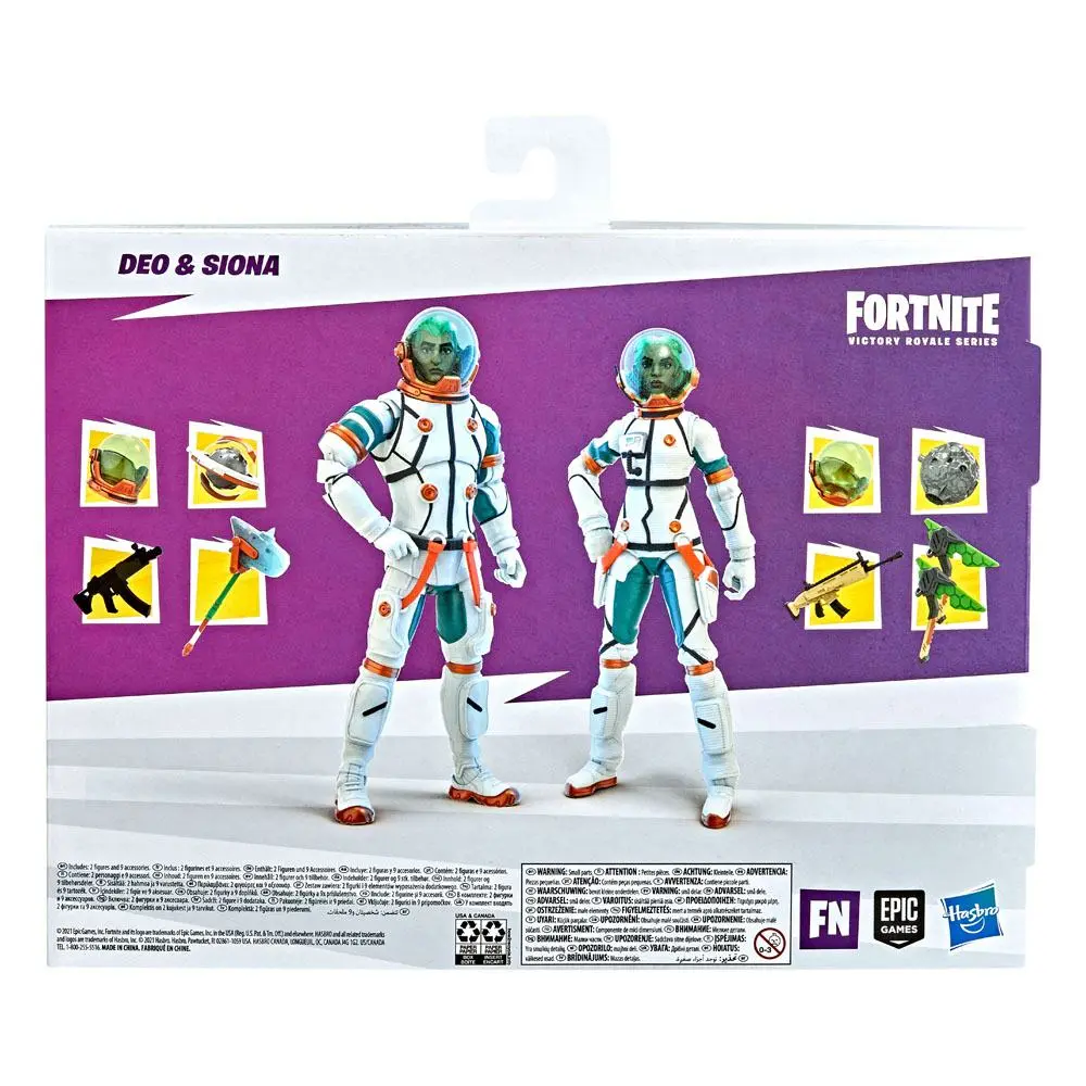 Fortnite Victory Royale Series Action Figures 2022 Battle Royale Pack Deo &amp; Siona 15 cm product photo