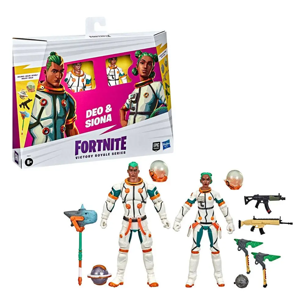 Fortnite Victory Royale Series Action Figures 2022 Battle Royale Pack Deo &amp; Siona 15 cm product photo