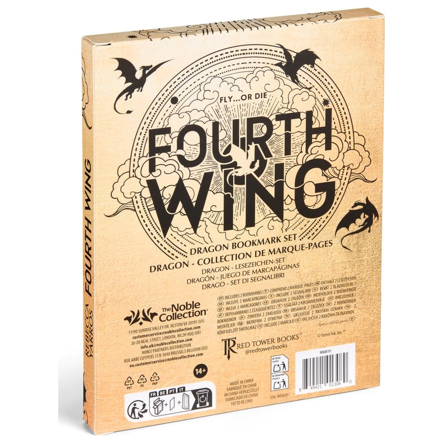 Fourth Wing Bookmarks 2-Pack Dragon 15 cm product photo