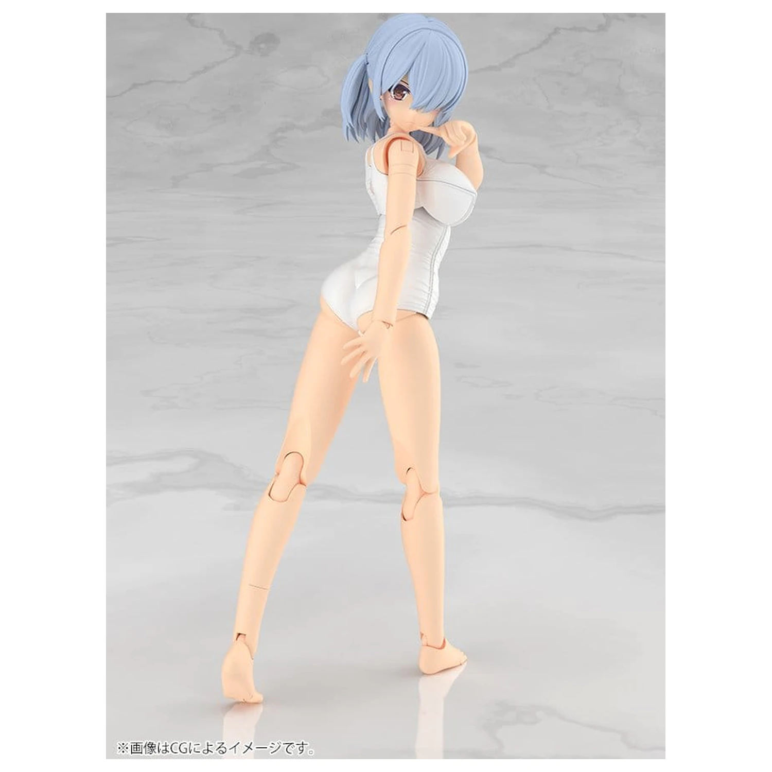 Frame Arms Girl Plastic Model Kit Mizuki School Swimsuits White Ver. 16 cm product photo