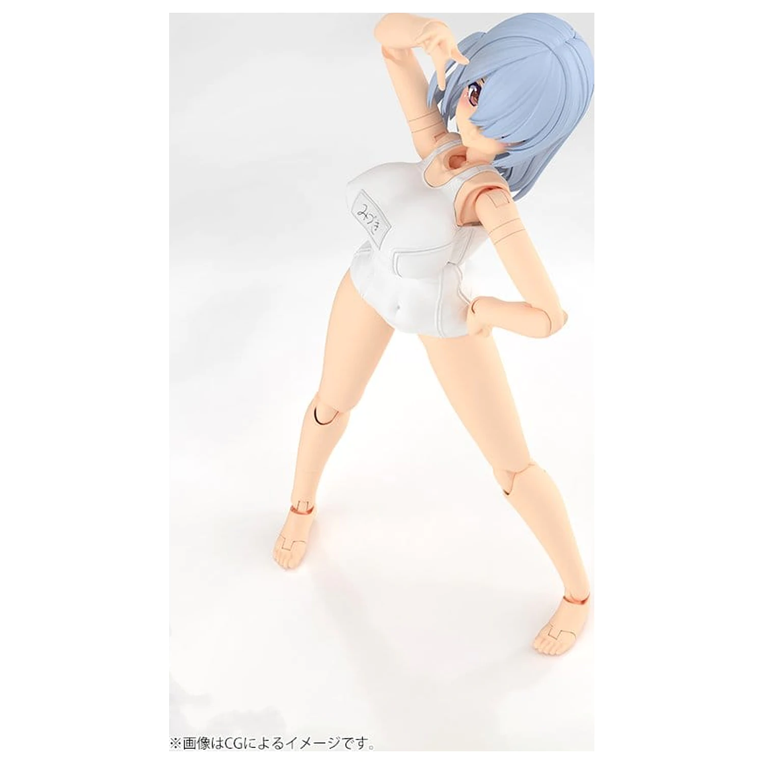Frame Arms Girl Plastic Model Kit Mizuki School Swimsuits White Ver. 16 cm product photo
