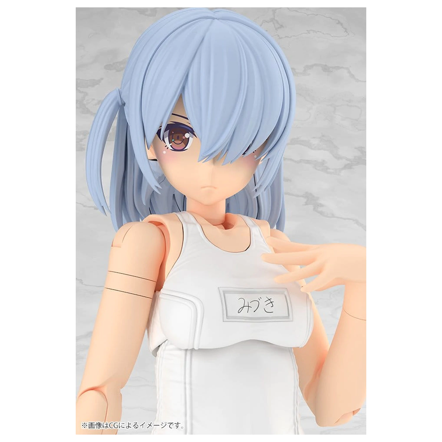 Frame Arms Girl Plastic Model Kit Mizuki School Swimsuits White Ver. 16 cm product photo