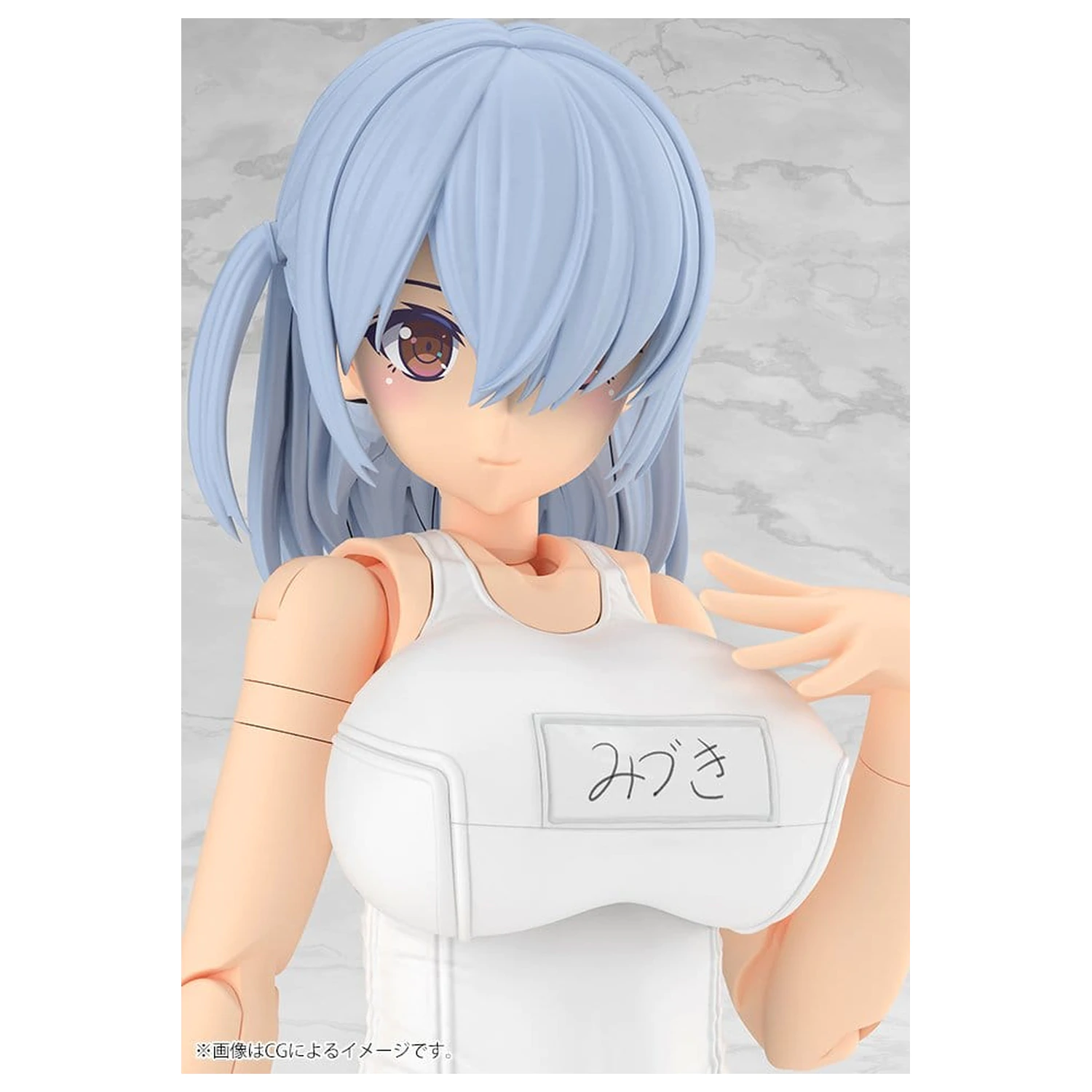 Frame Arms Girl Plastic Model Kit Mizuki School Swimsuits White Ver. 16 cm product photo