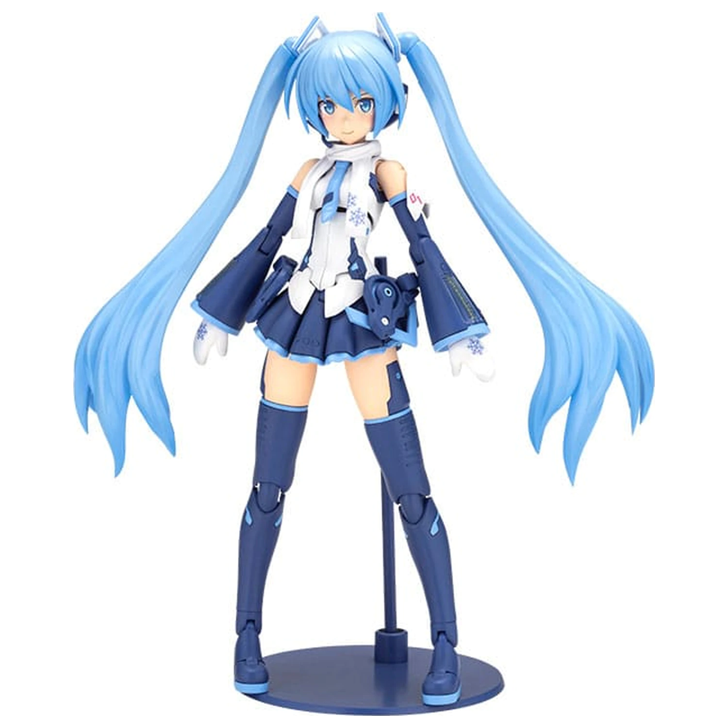 Frame Arms Girl x Hatsune Miku Plastic Model Kit Frame Music Girl Snow Miku Another Color Ver. 15 cm  product photo