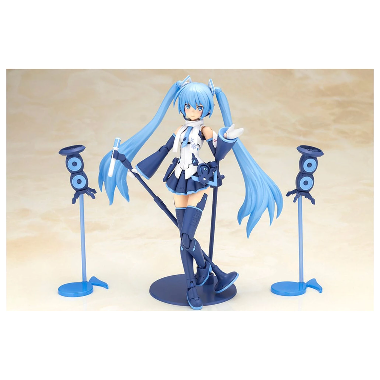 Frame Arms Girl x Hatsune Miku Plastic Model Kit Frame Music Girl Snow Miku Another Color Ver. 15 cm  product photo