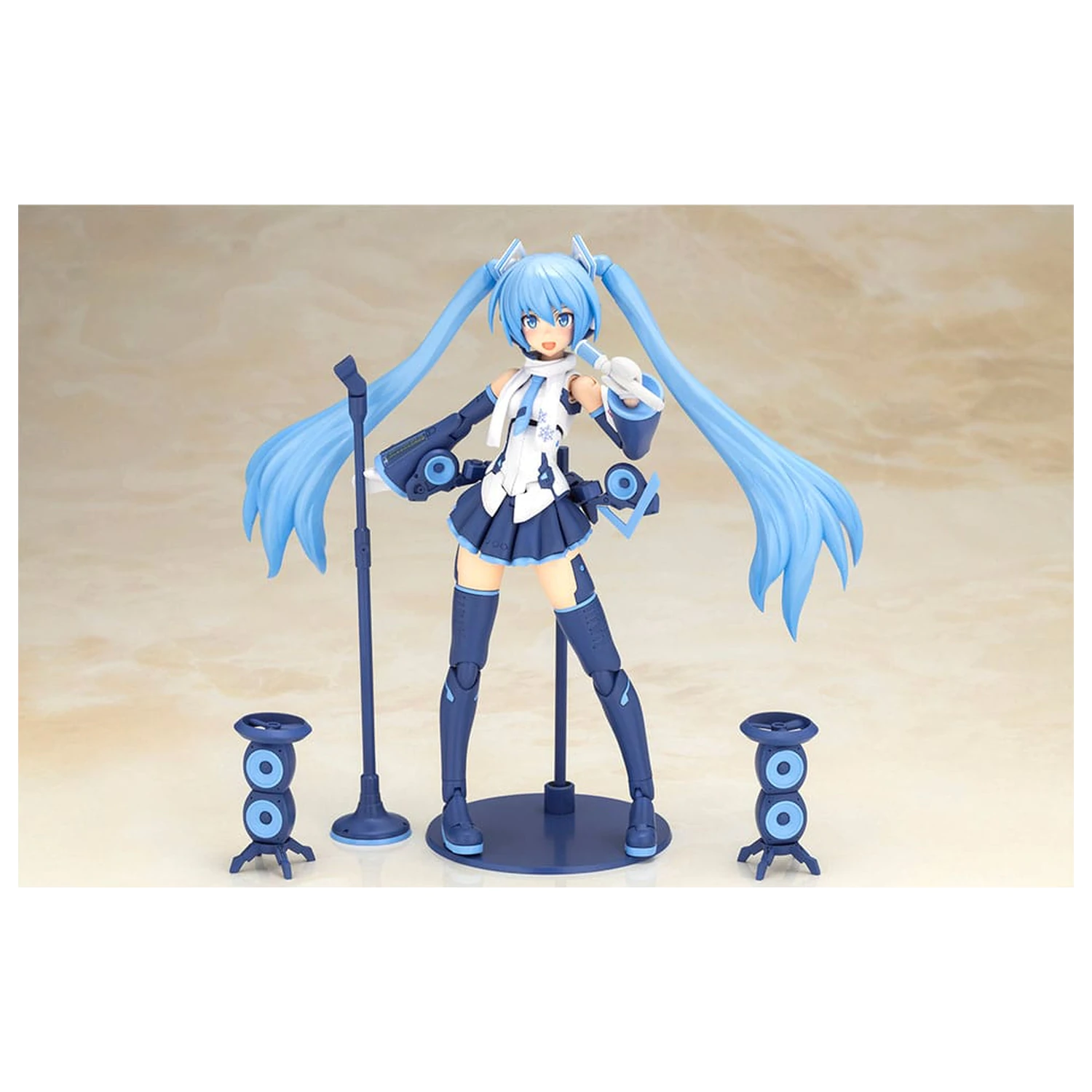 Frame Arms Girl x Hatsune Miku Plastic Model Kit Frame Music Girl Snow Miku Another Color Ver. 15 cm  product photo