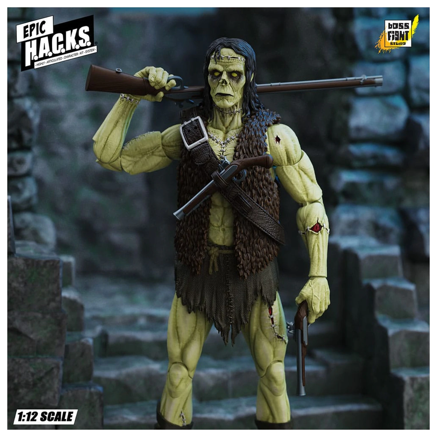 Frankenstein's Monster Epic H.A.C.K.S. Action Figure 1/12 Undead Creature 19 cm  product photo