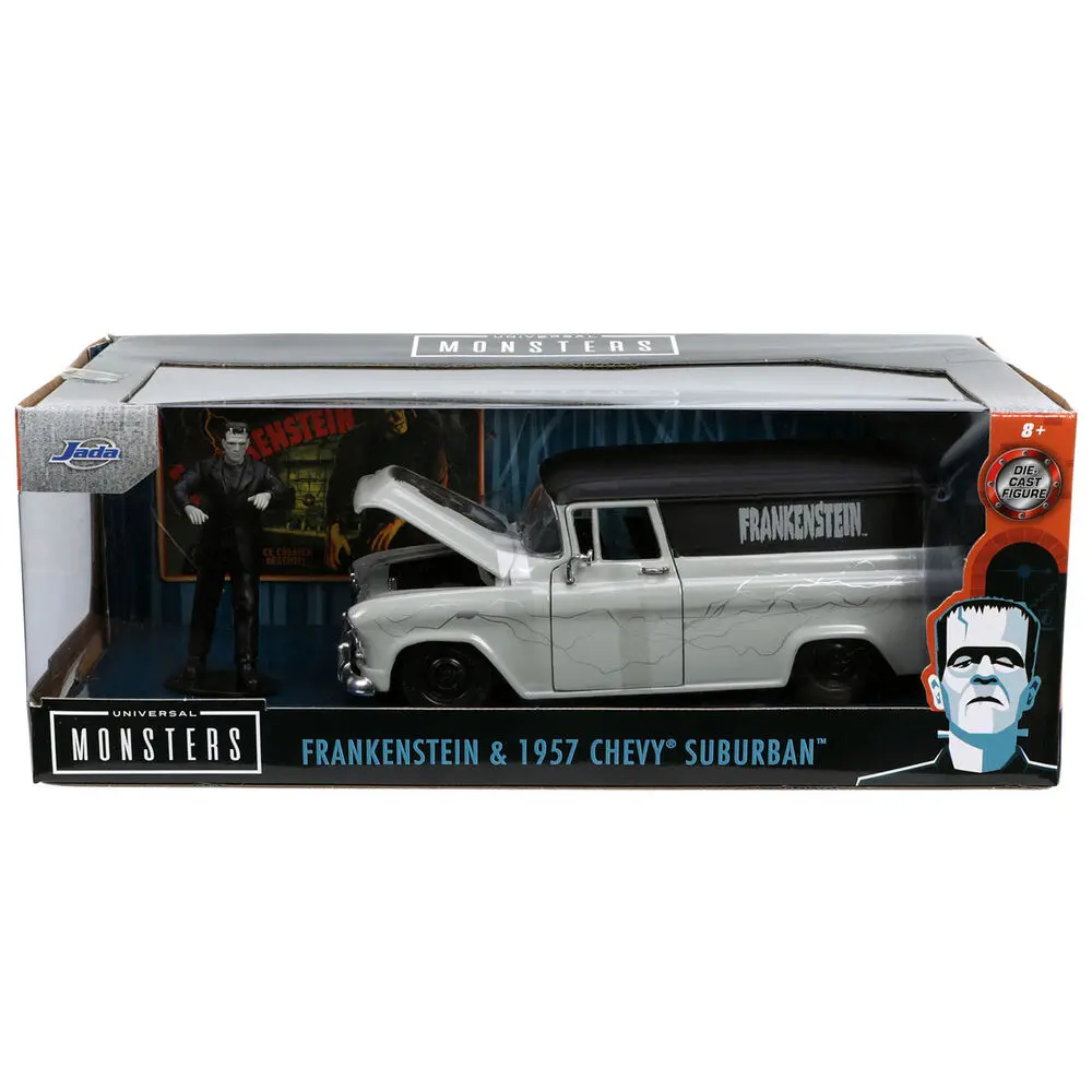 Frankenstein Chevy Suburban Delivery 1957 car + figure set product photo