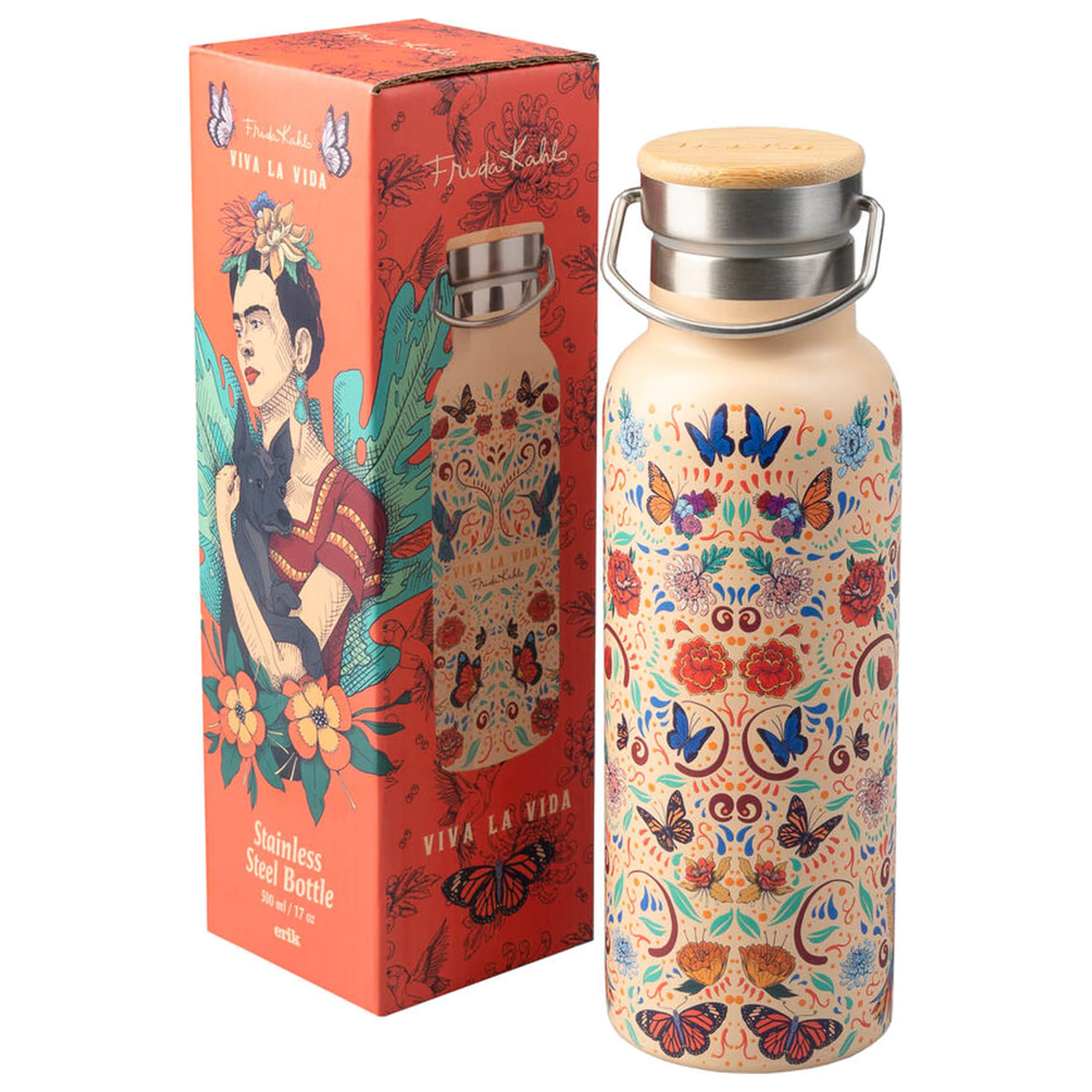 Frida Kahlo Long Live Life Stainless steel bottle 500ml product photo