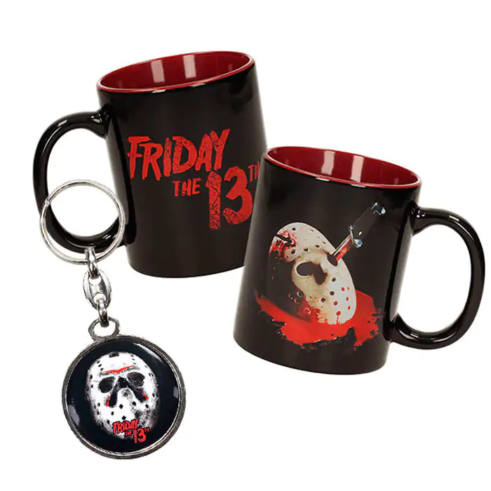 Friday the 13th Mug and Metal keychain product photo