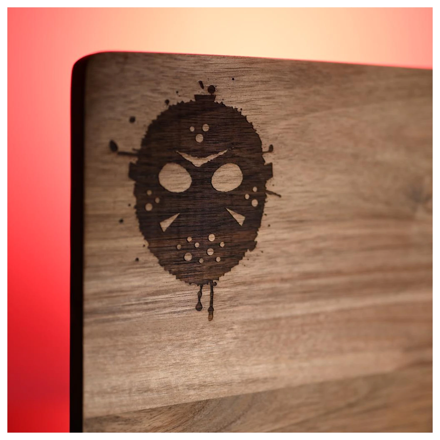 Friday the 13th Jason & Mask Wood Serving Board product photo