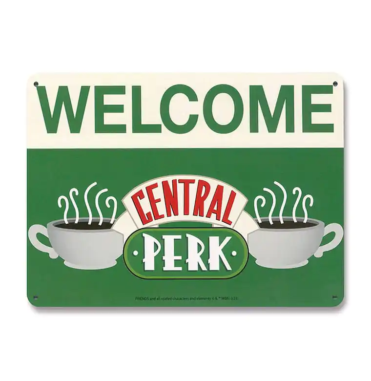 Friends Tin Sign Central Perk Welcome 15 x 21 cm product photo