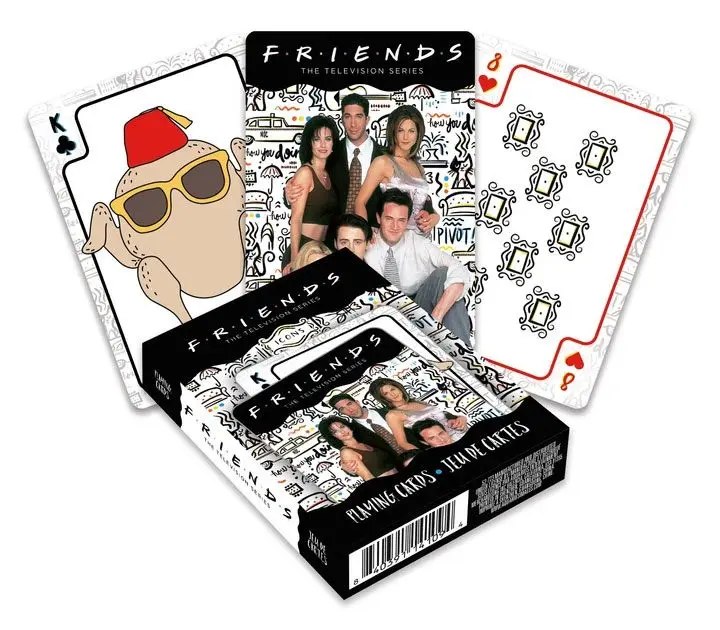 Friends Playing Cards Icons termékfotó