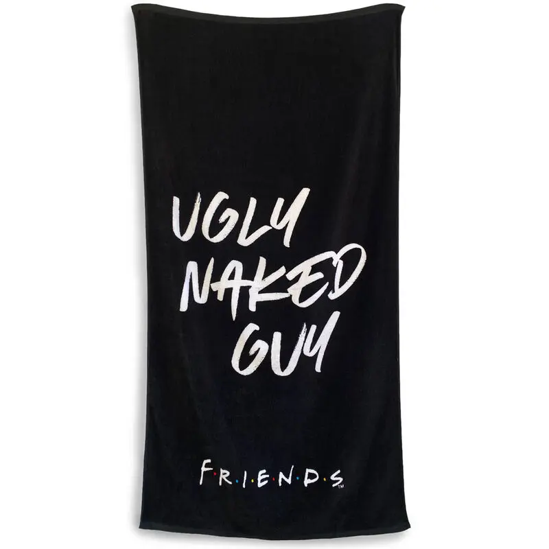 Friends Towel Ugly Naked Guy Black 150 x 75 cm product photo