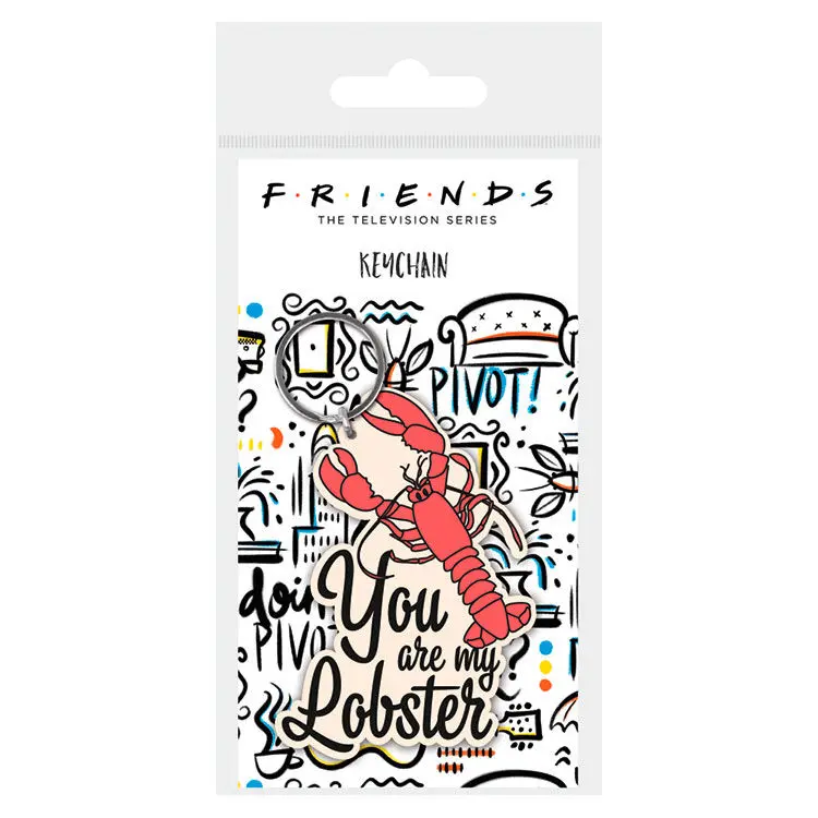 Friends You are my Lobster rubber keychain product photo