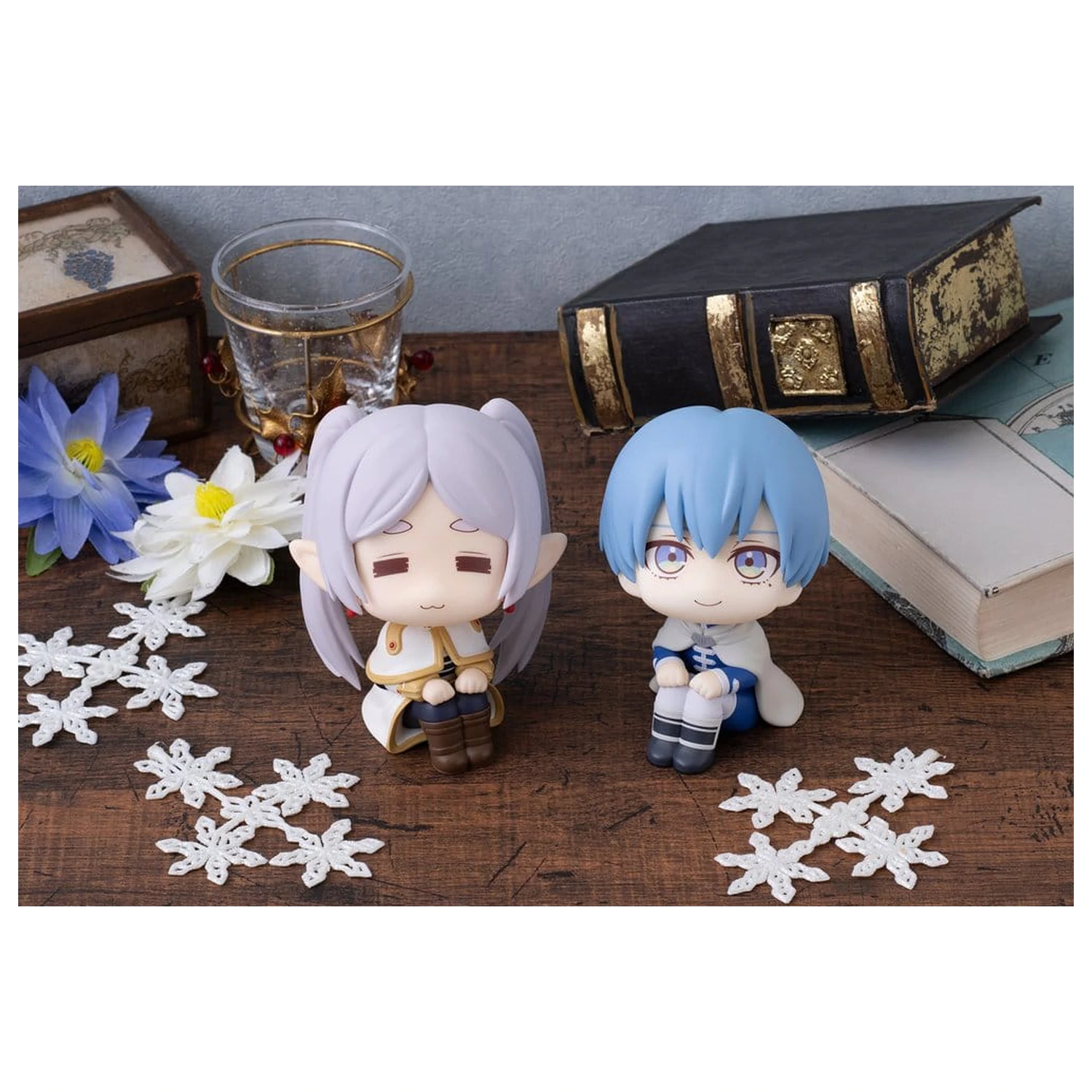 Frieren: Beyond Journey's End Look Up PVC Statues Droopy Face Ver. & Himmel 11 cm (with gift)                     product photo