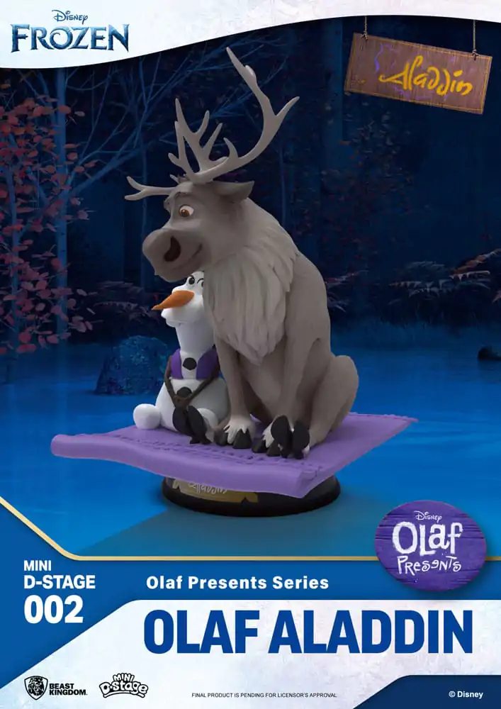Frozen Mini Diorama Stage PVC Statue Olaf Presents Olaf Aladdin 12 cm product photo